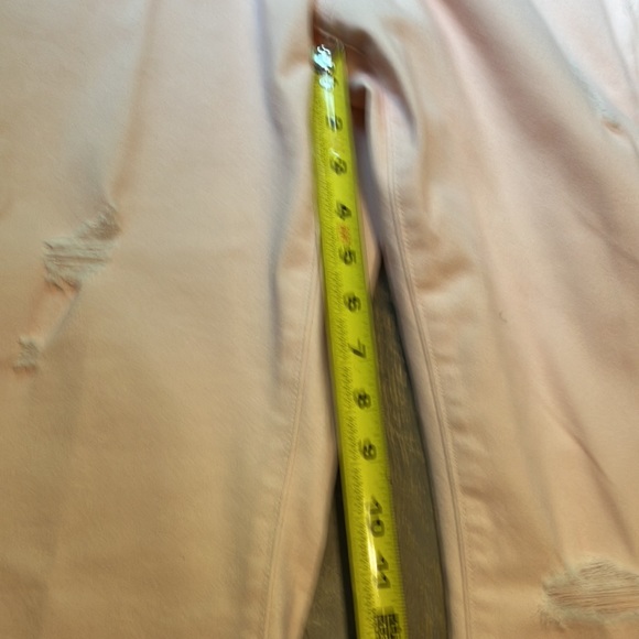 LC Lauren Conrad Distressed Color Skinny Jeans. Pale pink color. - Picture 14 of 16